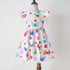 Summer Girls' Flying Sleeve Colorful Butterfly Princess Skirt
